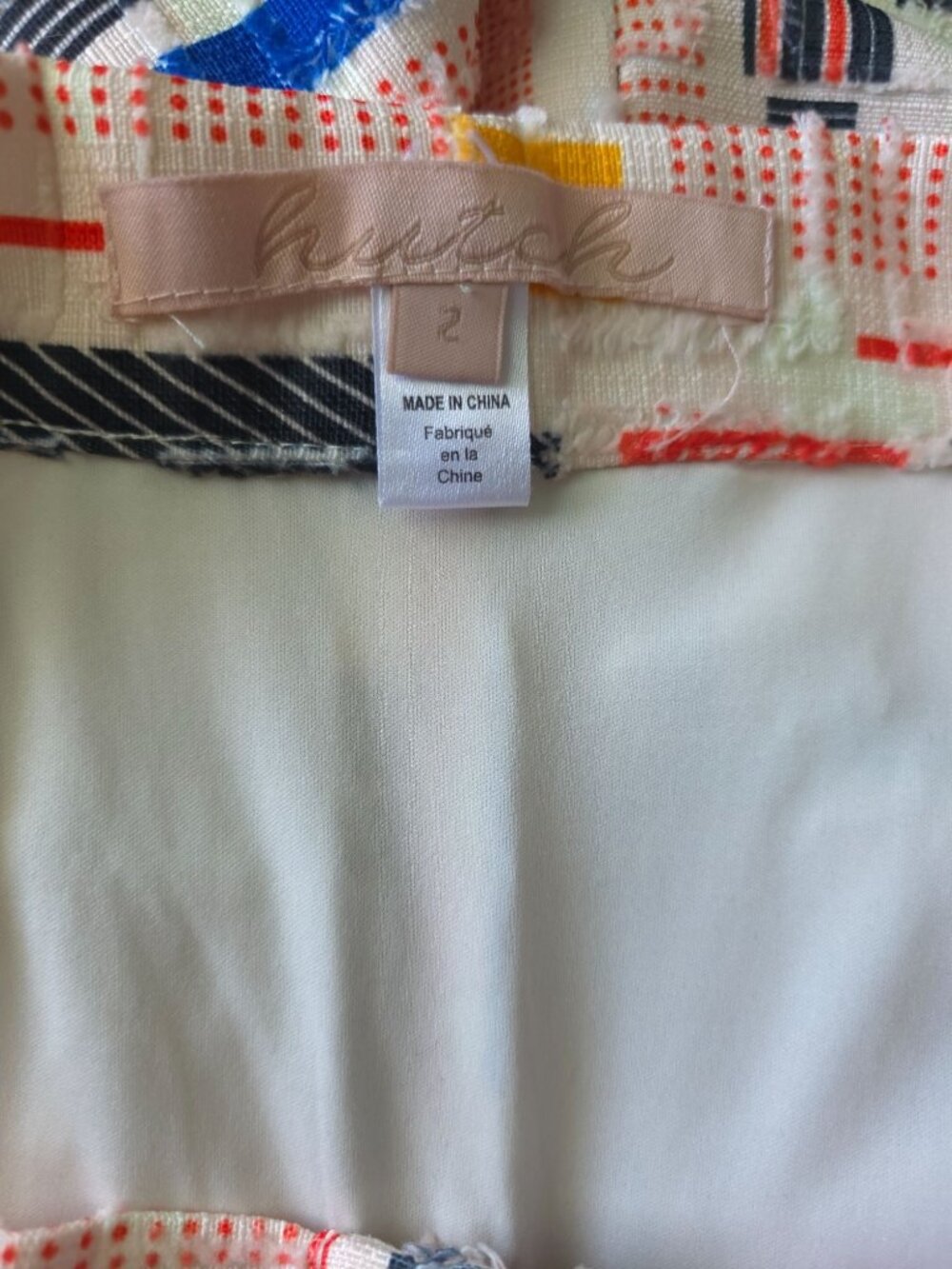 Anthropologie HUTCH Willem A-Line Retro-Inspired Geometric Patchwork Skirt Sz 2 - Picture 6 of 9